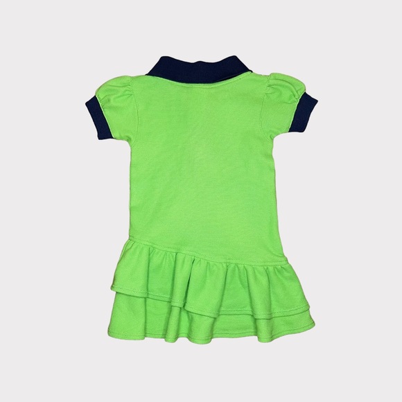 NFL Team Apparel Seattle Seahawks Ruffle Tier Bottom Polo Dress - Picture 3 of 4